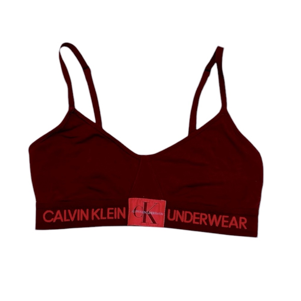 Calvin Klein Bralette Burgundy